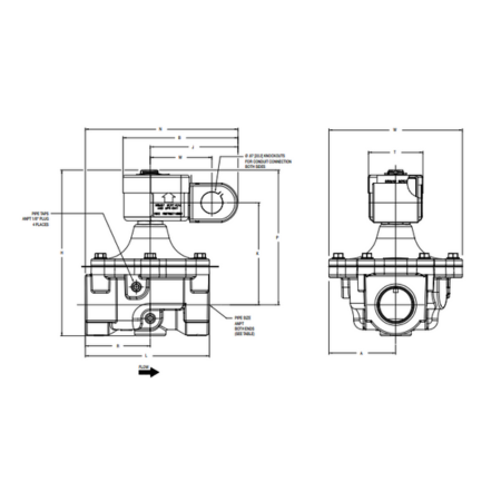 Asco S261SH02N3HJ7 Shutoff Valve 2-Way Normally Closed Illustration
