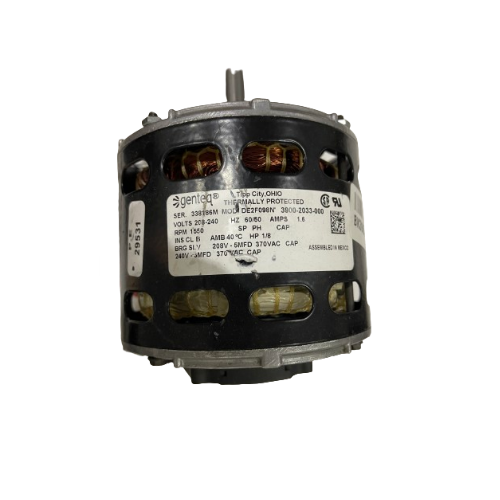 Genteq 3900-2033-000 Fan Motor 208-240 V 1/8 Hp 1550 RPM SOLD AS IS