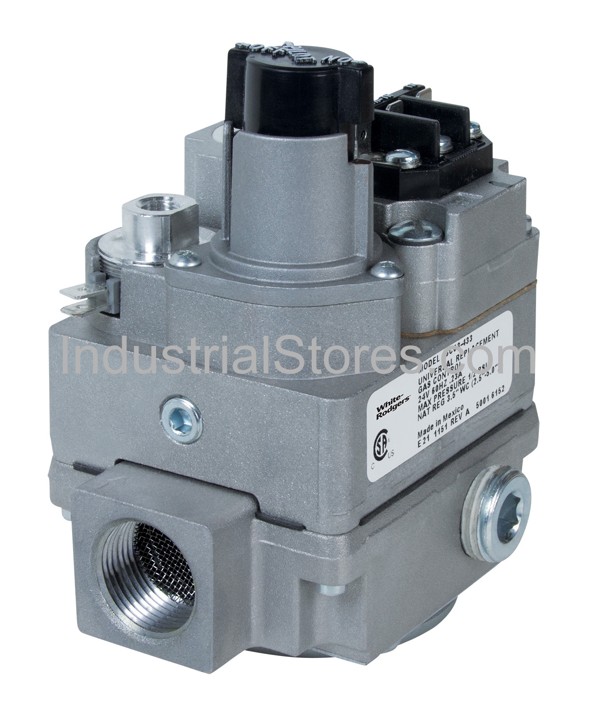 White-Rodgers 36C03-433 Gas Valve Standing Pilot 24V Relay-Operated Main Regulated with Line Interrupter