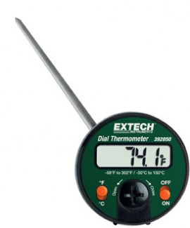 Extech 392050 Penetration Stem Dial Thermometer