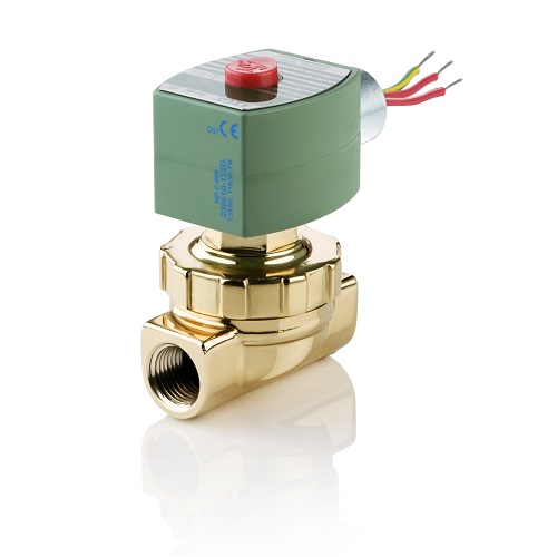 Asco 8220G406 Hot Water and Steam 2-Way Solenoid Valve 1/2" Normally Closed 5-125 PSI 120V