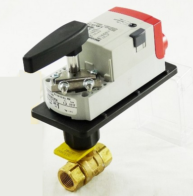 Honeywell VBN3CDPA3001 Control Ball Valve Female Threaded 24V 3-Way 1" NPT (DN25) 0.65Cv Plated Brass Trim Standard Base
