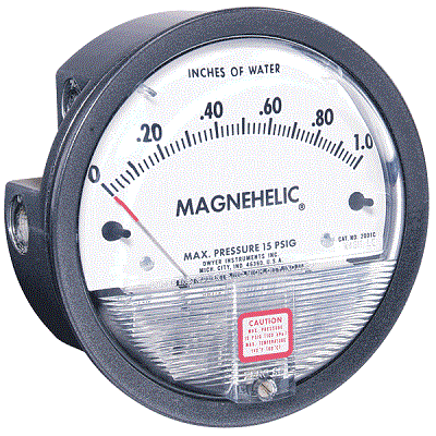 Dwyer 2204 Magnehelic Differential Pressure Gauge 0-4 PSI