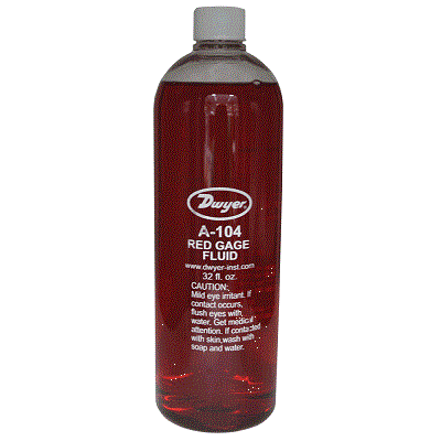 Dwyer A-104 Gauge Oil Red 1-Quart