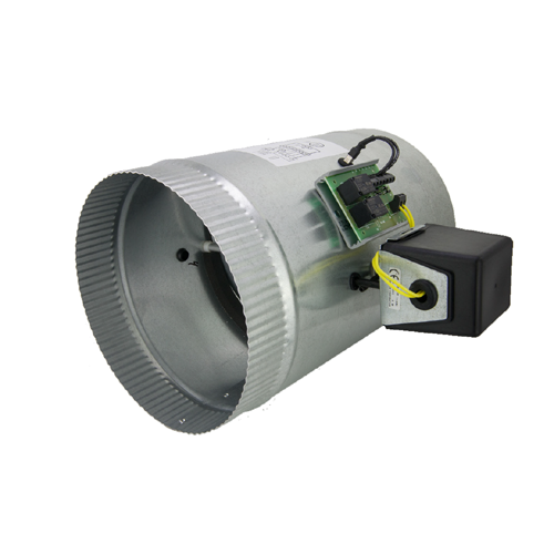 iO HVAC Controls D-Z1-12 Zone One 2-Position Stand-Alone Round Damper 24V 12"