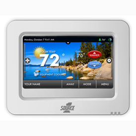 York S1-THPU32P7C Programmable Color Screen Thermostat 7-Day 3-Heat/2-Cool