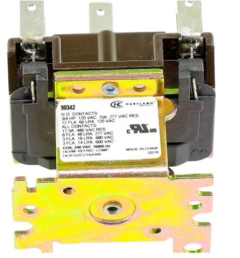 Hartland Controls 90342 Relay DPDT 240V