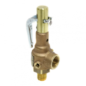 Conbraco 19-KDCA-100 Bronze Safety Valve Brass Trim and Teflon Seat D-Orifice 1/2" Section I Steam 100 PSI