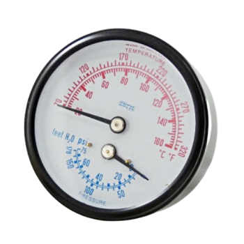 Kodiak Controls 4104-2.5-4-10 Gauges & Accesories 0-75psi 70-320 Fill 1/4" Back .95" Lg