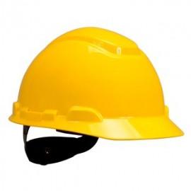 3M H-702R-UV Yellow Hard Hat with UVicator (Pack of 20)