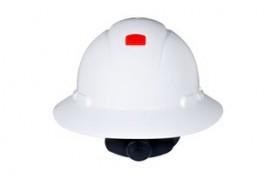 3M H-801R-UV White Hard Hat with UVicator (Pack of 10)