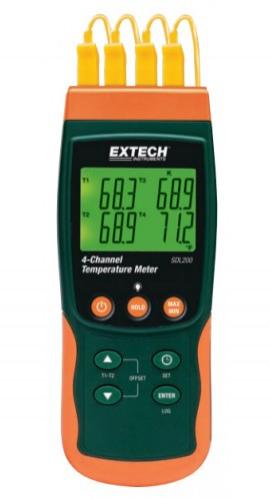 Extech SDL200 4-Channel Datalogging Thermometer