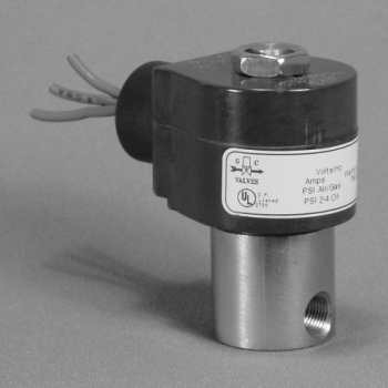 GC Valves S311XF02V8BC9 Solenoid Valve 1/4" NPT Brass Body 120V with Viton Seal and 3/32" Orifice