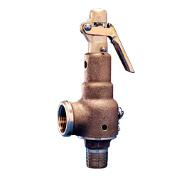 Kunkle 6010HG-E01-LM0050 Bronze Safety Relief Valve with Side Outlet 1-1/2" 50 PSI