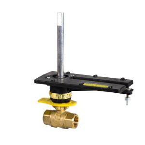 Barber Colman (Schneider Electric) VB-2213-500-9-82 Ball Valve with Linkage 3" NPT 2-Way Brass Body 63 Cv