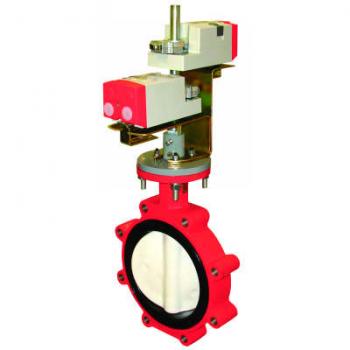 Honeywell VFF2JV1Y2B Butterfly Valves Flanged Butterfly Valve with Resiliant Seat 2-Way Non-Spring Return Normally Closed 4"