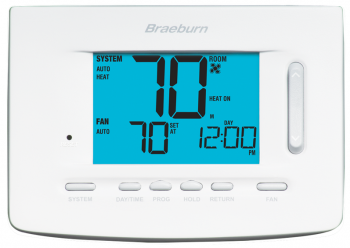 Braeburn 5020 1 Heat /1 Cool Programmable/Non-Programmable Thermostat