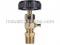 Conbraco 26-305-28 Compression Gauge Cock 1/2" Composition Wheel Type Polished Brass Finish