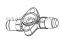 Emerson Flow Controls 027770 1/2" x7/8" Sweat Straight Flange